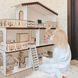 Domek dla lalek Garden Residence z HDF, 3 piętra, 5 pokoi