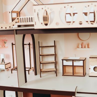 Domek dla lalek Garden Residence z HDF, 3 piętra, 5 pokoi &mdash; Comfort