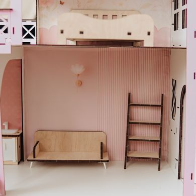 Domek dla Lalek Rezydencja Barbie 73&times;91&times;41 cm &ndash; Drewniany Dom dla Lalek