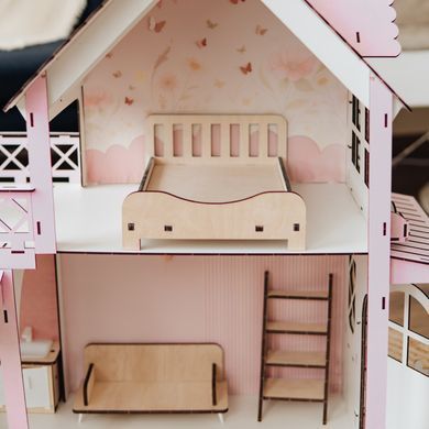 Domek dla Lalek Rezydencja Barbie 73&times;91&times;41 cm &ndash; Drewniany Dom dla Lalek